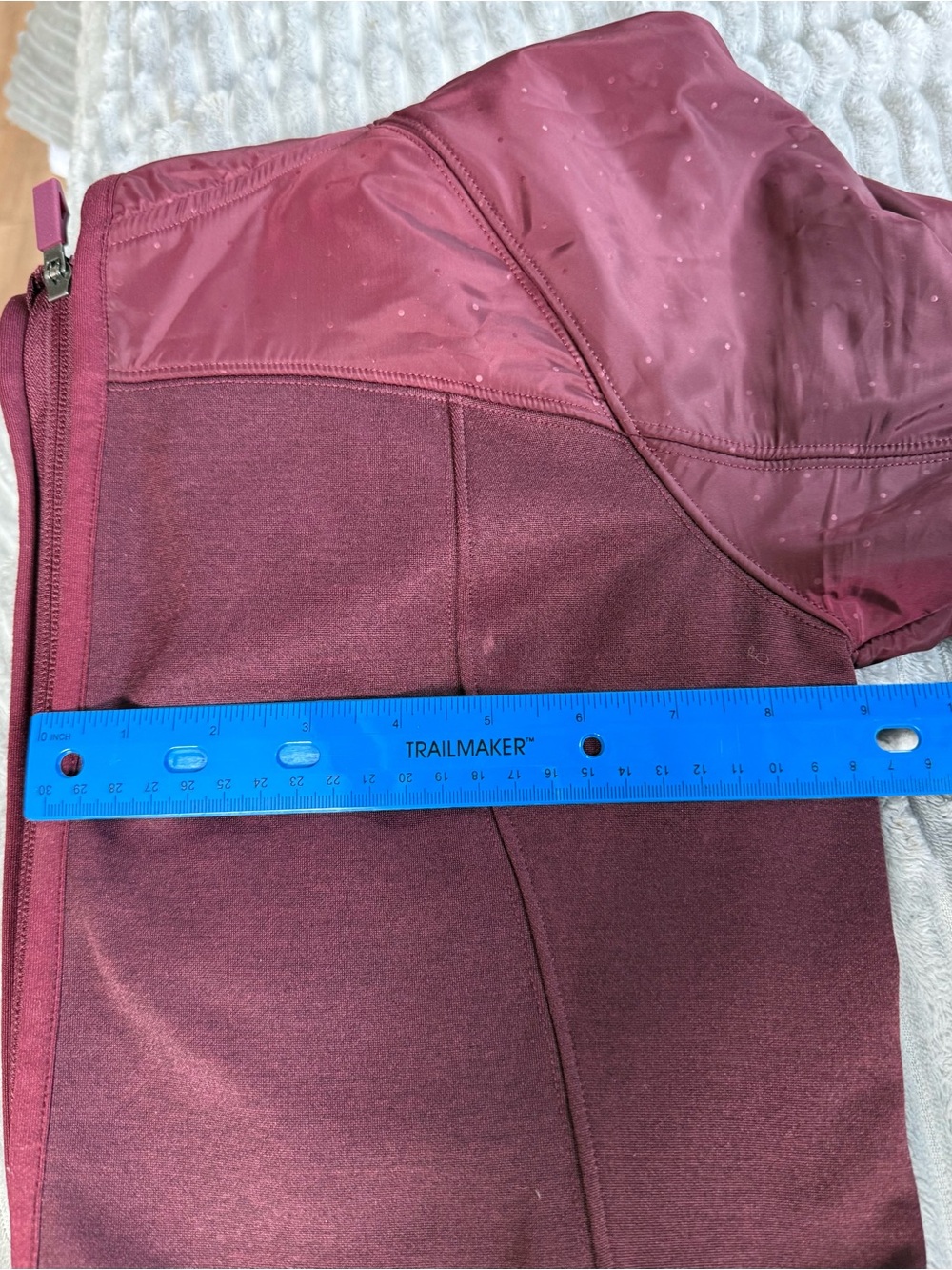 The North Face Women's Burgundy Hooded Ski Jacket Fleece Layer - Picture 8 of 8